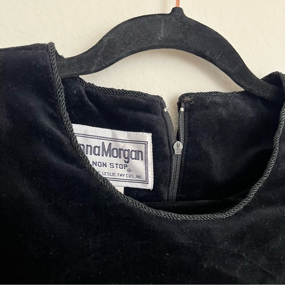 Rare Donna Morgan Vintage Fairy Velvet‎ Dress Romantic Goth Dark Whimsigoth 14 - Picture 10 of 14